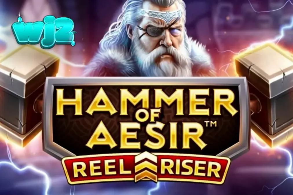 Hammer of Aesir slot machine interface na may temang Norse mythology
